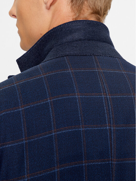 BOSS Boss Marynarka H-Hutson 50497259 Granatowy Slim Fit