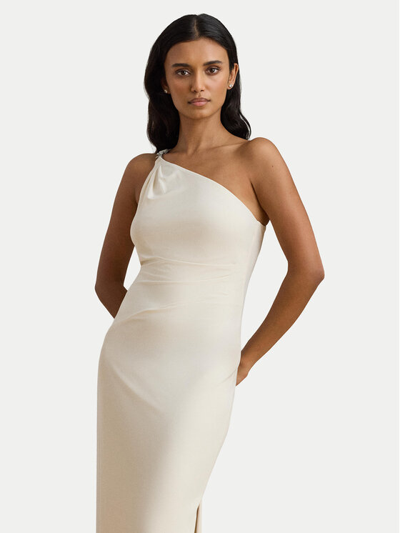 LAUREN RALPH LAUREN LAUREN RALPH LAUREN Večerna obleka 253980922003 Écru Slim Fit
