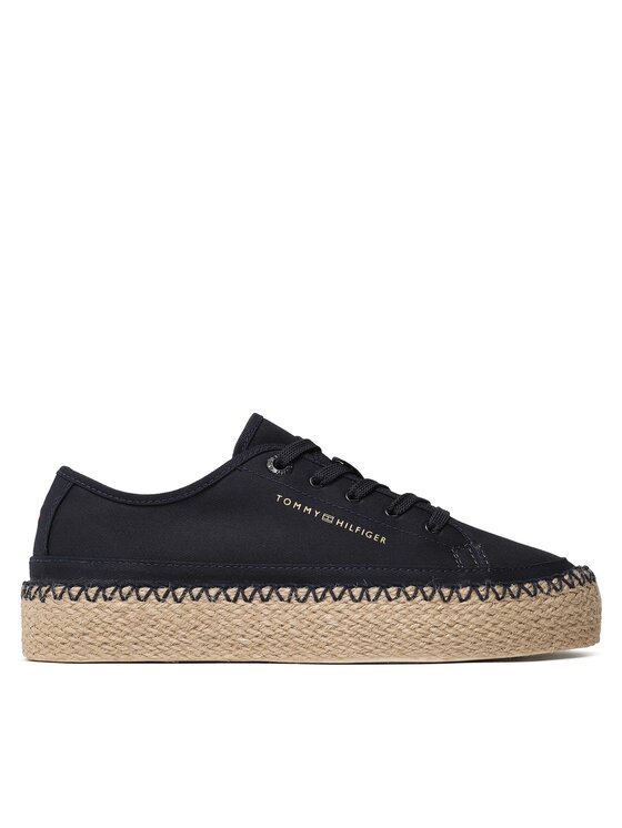 Espadrile Tommy Hilfiger Rope Vulc Sneaker Corporate FW0FW07241 Space Blue DW6