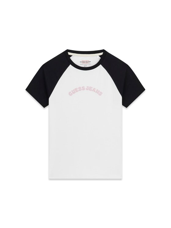 Guess Jeans Guess Jeans T-Shirt 182188 Biały Classic Fit