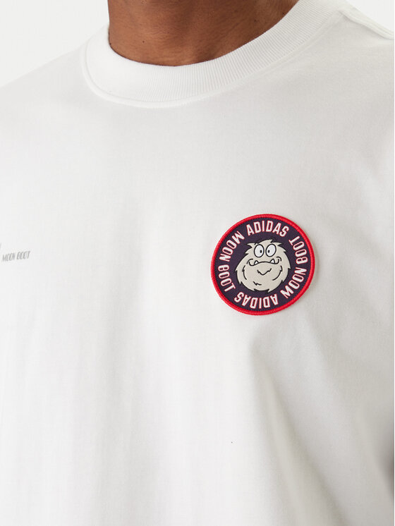 adidas adidas Longsleeve Moon Boot JM8917 Weiß Loose Fit