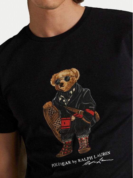 Polo Ralph Lauren Polo Ralph Lauren T-shirt 710P00094001 Crna Custom Slim Fit