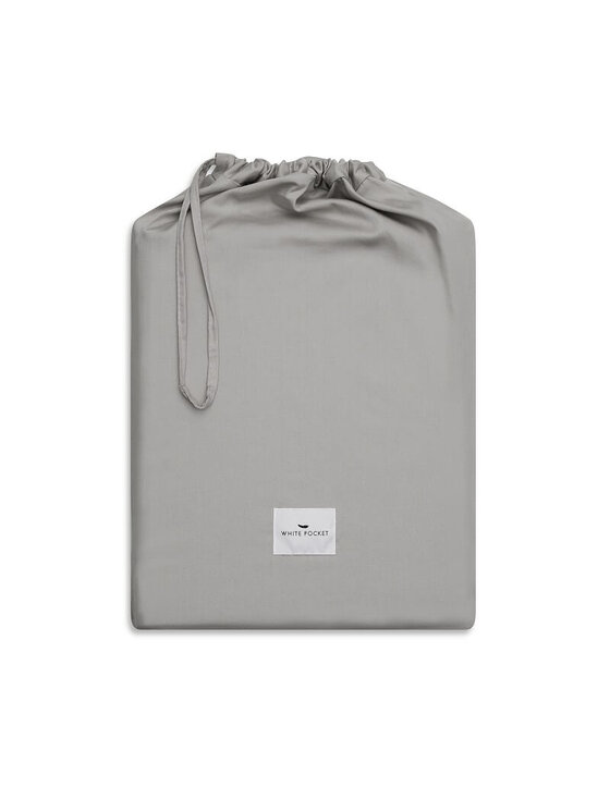 White pocket White pocket Komplet pościeli satynowa Szary