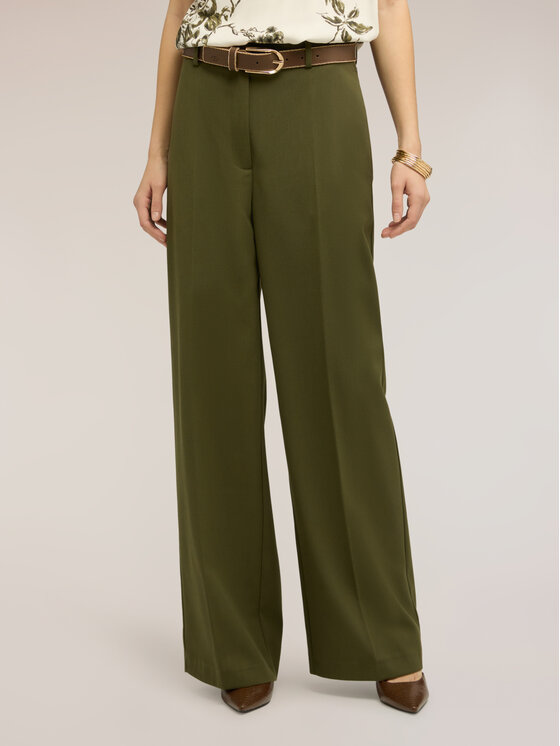 Motivi Motivi Pantaloni di tessuto P063Q004507N035 Verde Over Fit
