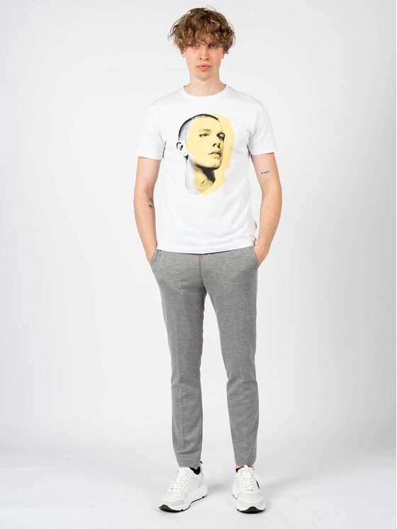 Antony Morato Antony Morato T-Shirt MMKS02166-FA100144 Λευκό Regular Fit