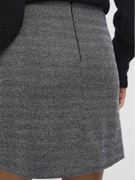 ICHI ICHI Miniszoknya 20119857 Szürke Regular Fit