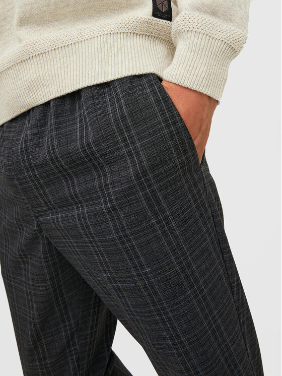 Jack&Jones Jack&Jones Kalhoty z materiálu Stace 12212970 Šedá Regular Fit