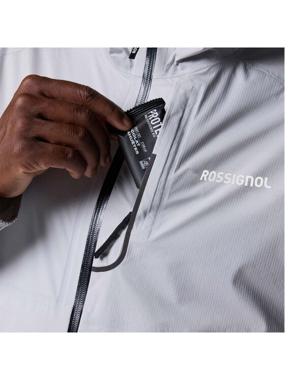 Rossignol Rossignol Kurtka przeciwdeszczowa M Rainproof 2.5L Shell Jkt Szary jasny Regular Fit