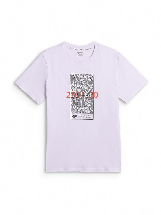 4F 4F T-Shirt TREKKING Biały Regular Fit