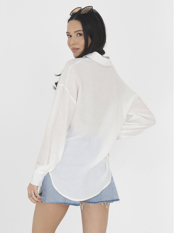 Brave Soul Brave Soul Marškiniai LSH-573KENDALL Balta Straight Fit