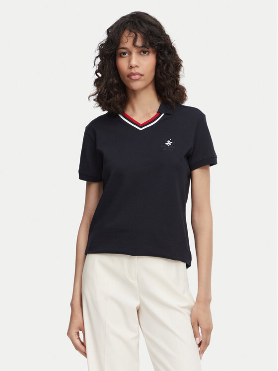 Beverly Hills Polo Club Tricou polo P-SS26W-P2217 Bleumarin Regular Fit