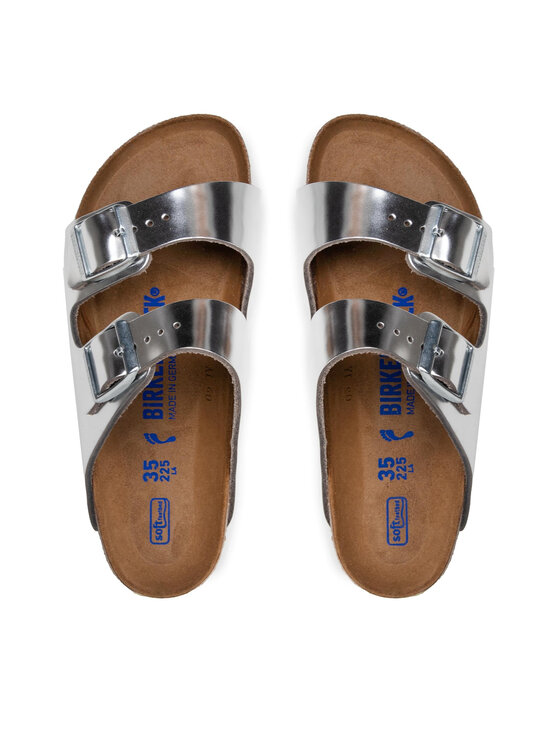 Birkenstock Birkenstock Papucs Arizona Metallic 1005961 Ezüst