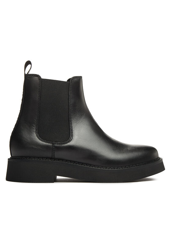 Tommy Jeans Tommy Jeans Боти тип челси Tjw Chelsea Flat Boot EN0EN02311 Черен