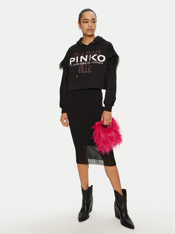 PINKO PINKO Felpa 103129 A1LU Nero Regular Fit