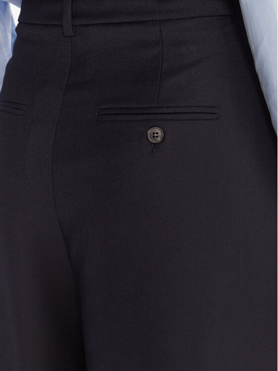 Weekend Max Mara Weekend Max Mara Pantaloni di tessuto Globale 2525136162 Blu scuro Wide Leg