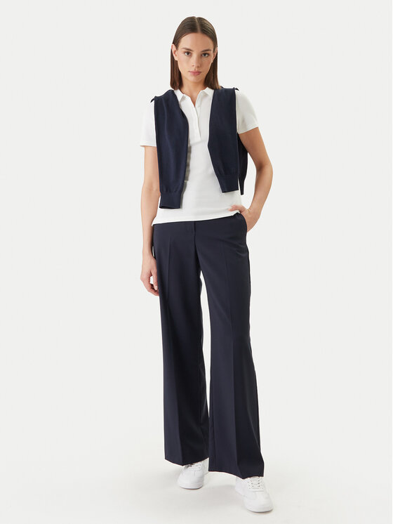 Gant Gant Polokošeľa 4201535 Biela Slim Fit