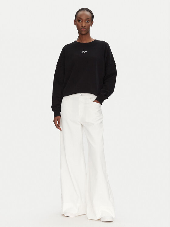 BOSS BOSS Bluză C_Esweaty 50547974 Negru Relaxed Fit