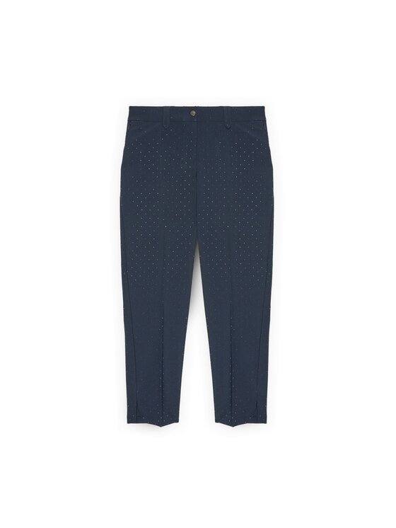 Fiorella Rubino Fiorella Rubino Pantaloni di tessuto P092T005055N034 Blu Slim Fit