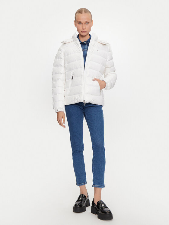 Tommy Jeans Tommy Jeans Pernata jakna DW0DW19926 Bijela Regular Fit
