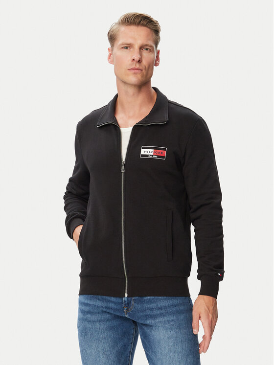 Tommy Hilfiger Tommy Hilfiger Μπλούζα Brand Love MW0MW44941 Μαύρο Regular Fit
