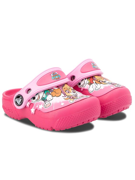 Paw patrol outlet crocs pink