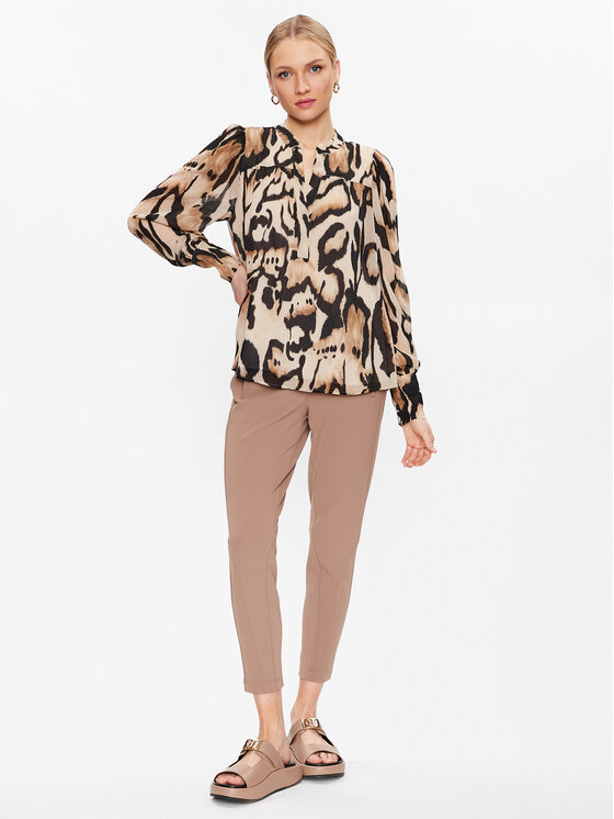 Marc Aurel Marc Aurel Majica 6025 1016 24625 Bež Relaxed Fit
