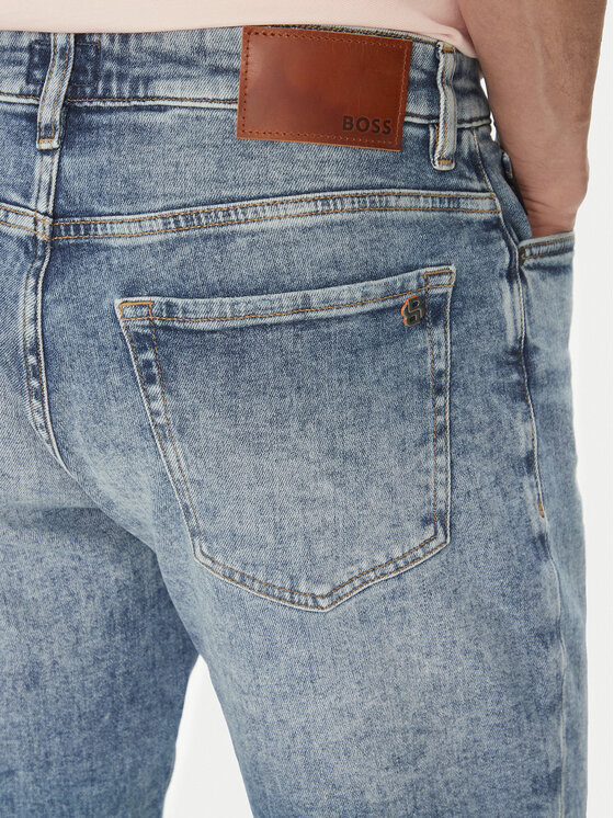 BOSS BOSS Jeans kratke hlače Re.Maine 50537816 Modra Regular Fit