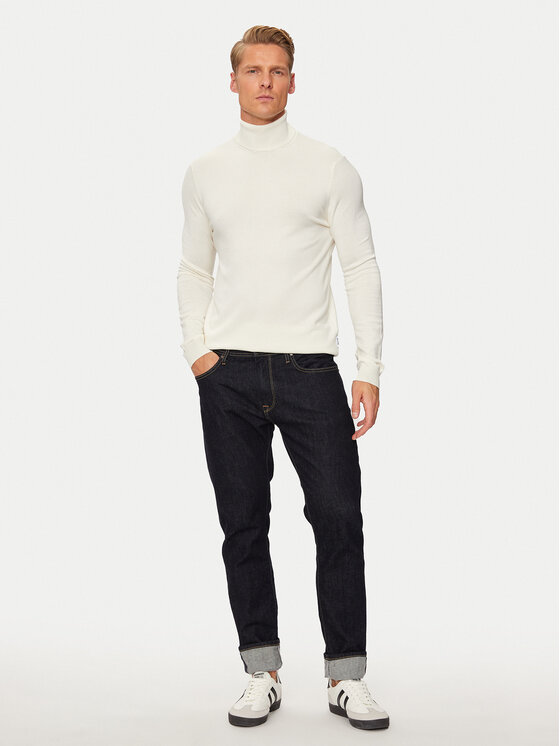 Only & Sons Only & Sons Rollkragenpullover Wyler 22020879 Écru Regular Fit