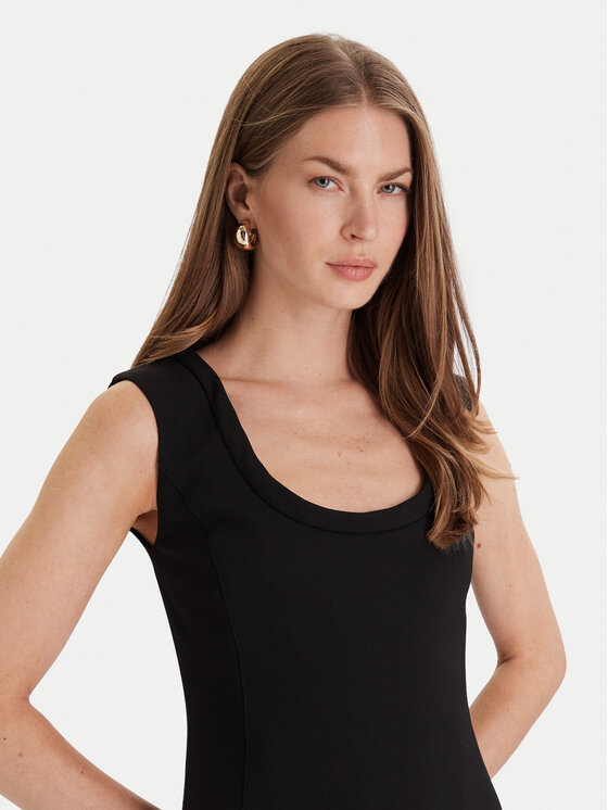 Simona Corsellini Simona Corsellini Koktel haljina A25CPAB01201 Crna Slim Fit