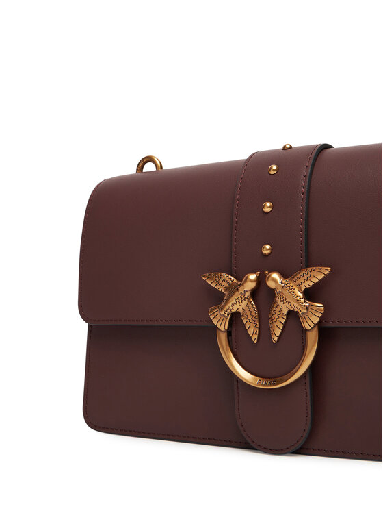 PINKO PINKO Handtasche Love One Classic ST.CL Al 25-26 PLTT 105857 A0F1 Dunkelrot