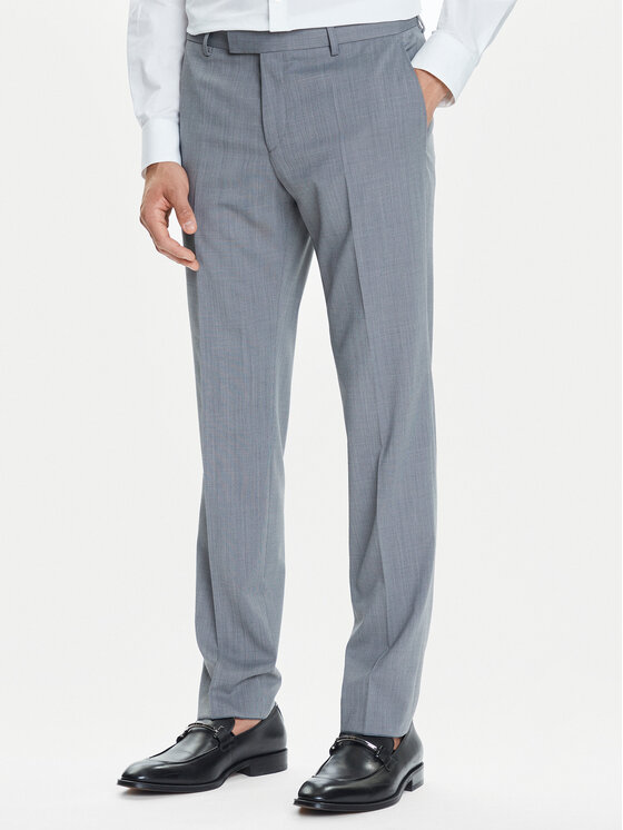 BOSS BOSS Garnitur H-Huge 50546087 Szary Slim Fit