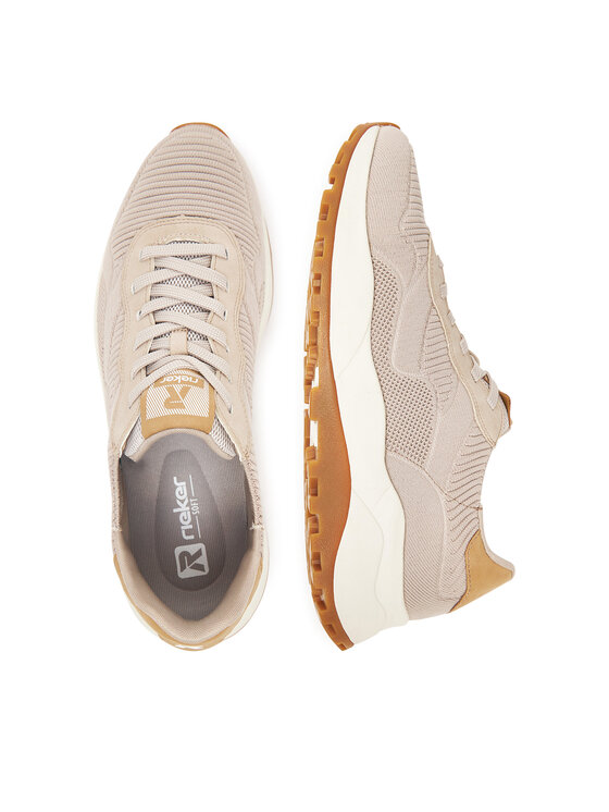 Rieker Rieker Sneakersy U1302-62 Beżowy
