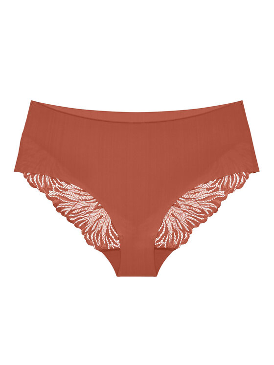 Triumph Triumph Klasične spodnje hlačke z visokim pasom Pretty 10222227 Oranžna