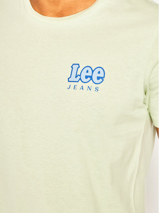 Lee Lee T-shirt Chest Logo Tee L64RFENK 112115902 Verde Regular Fit