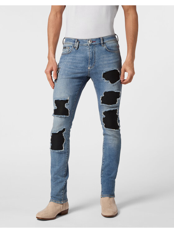 PHILIPP PLEIN PHILIPP PLEIN Jeansy 19277 Světle modrá Skinny Fit
