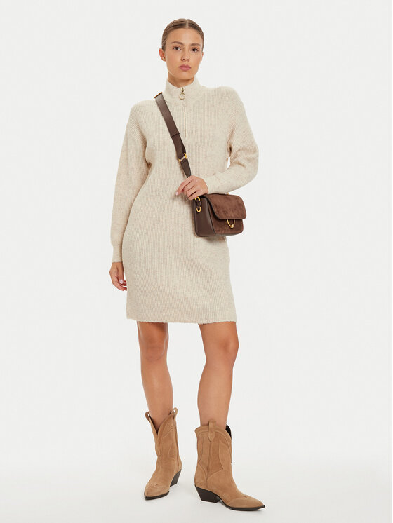 ONLY ONLY Strickkleid Tokyo 15335831 Beige Relaxed Fit