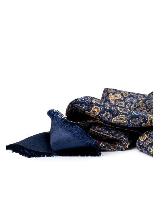 ALLORA BE UNIQUE ALLORA BE UNIQUE Scialle 100% silk Blu scuro