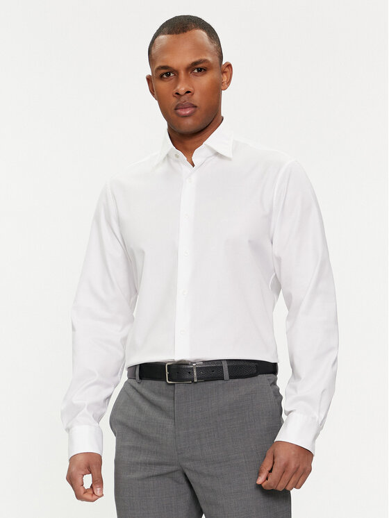 Michael Kors Michael Kors Cămașă MD0MD91514 Alb Slim Fit