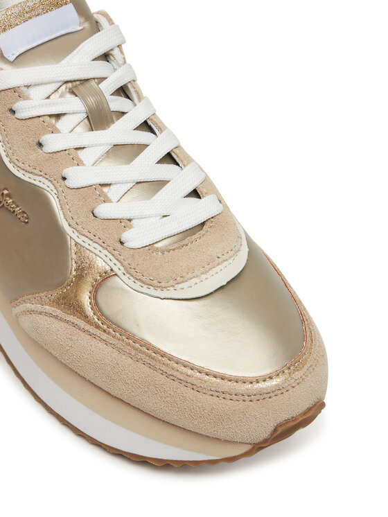 Pepe Jeans Pepe Jeans Sneakersy Rusper Shine PLS60033 Beżowy