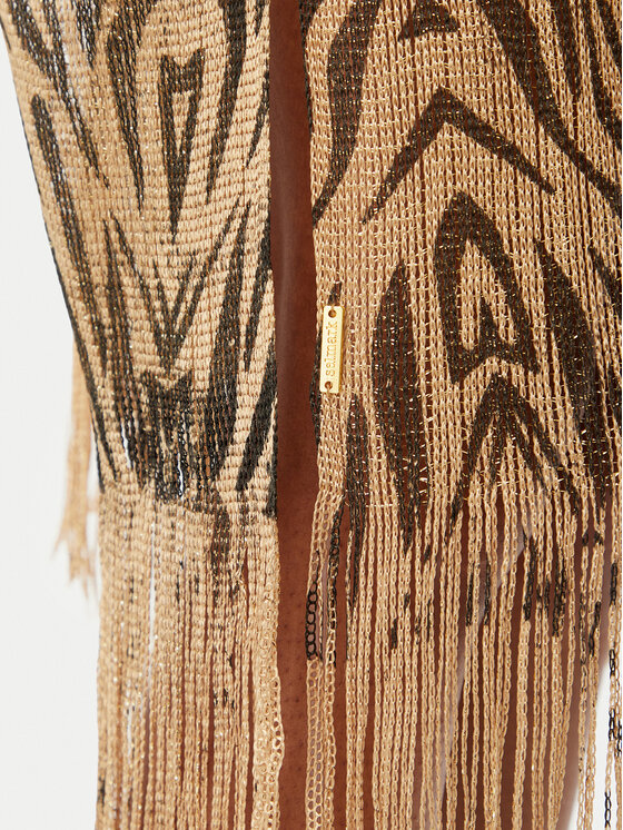 Selmark Selmark Kimono BC297 Złoty Relaxed Fit
