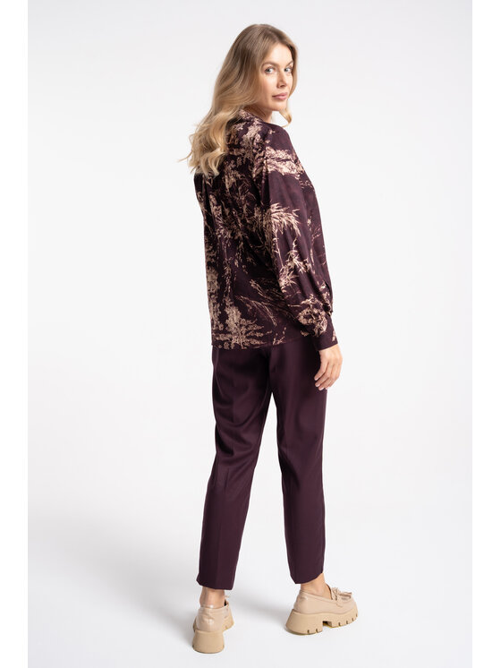 CLICK CLICK Πουκάμισο 10-6982 Μωβ Regular Fit