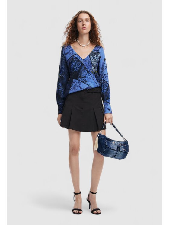 Desigual Desigual Maglione JERS_OCEAN Viola Regular Fit
