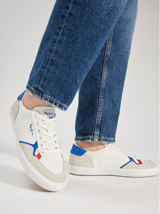 Pepe Jeans Pepe Jeans Sneakersy Travis Brit M PMS31038 Biela