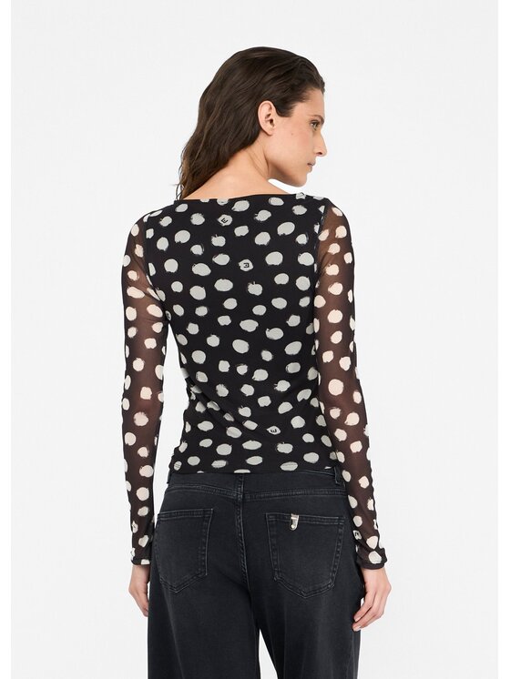 Liu Jo Liu Jo T-shirt UF5269JS007M9169 Nero Slim Fit