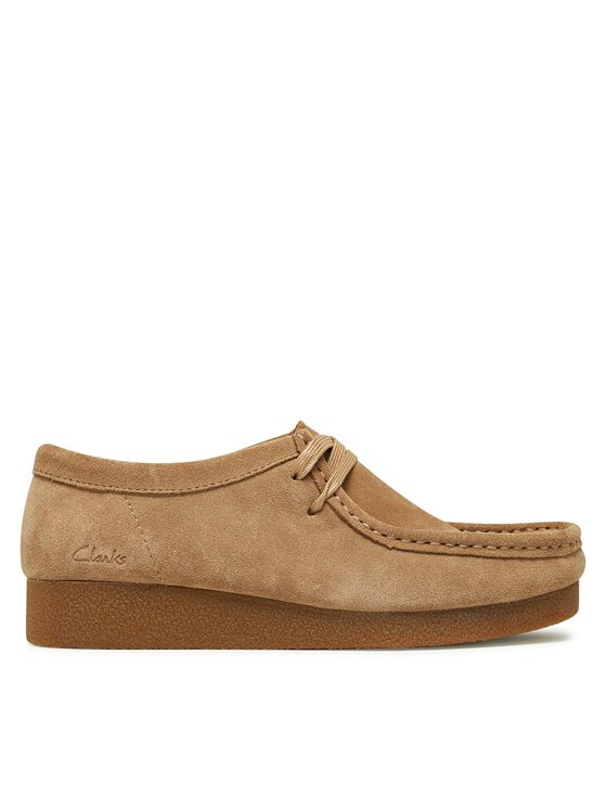 Clarks Īsi apavi WallabeeEvoSh 261747474 Bēšs