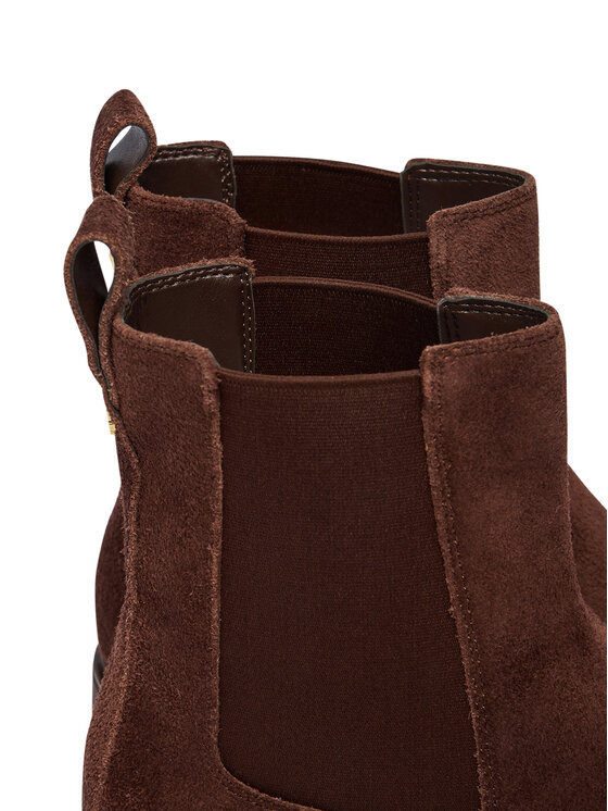 LAUREN RALPH LAUREN LAUREN RALPH LAUREN Členková obuv s elastickým prvkom Allyson Suede Bootie 802974477004 Hnedá