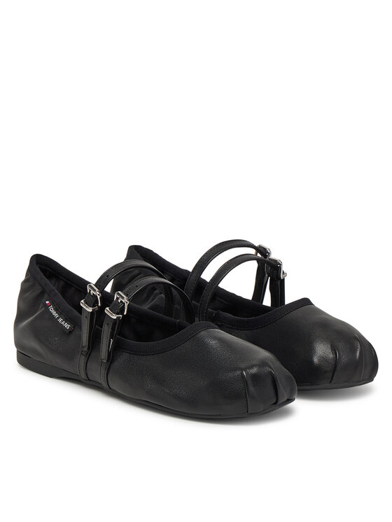 Tommy Jeans Tommy Jeans Balerini Ballerina EN0EN02720 Negru
