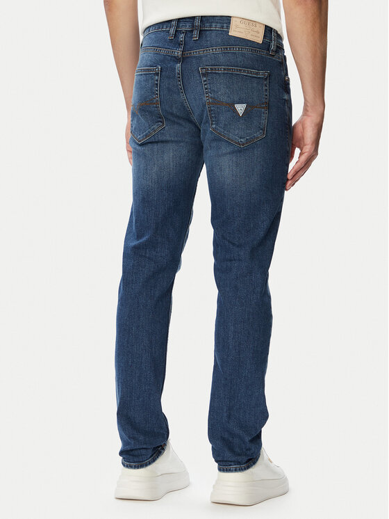 Guess Guess Джинси M6YAS2 D1475 Голубий Slim Tapered Fit