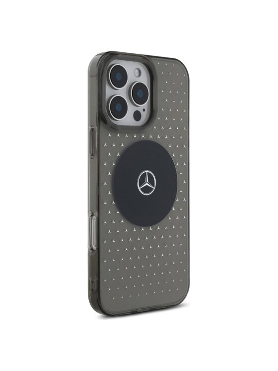 Mercedes-Benz Mercedes-Benz Etui na telefon MB Case Star Pattern Czarny