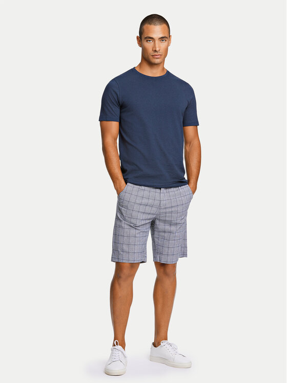 Lindbergh Lindbergh Medžiaginiai šortai 30-505024 Mėlyna Wide Fit